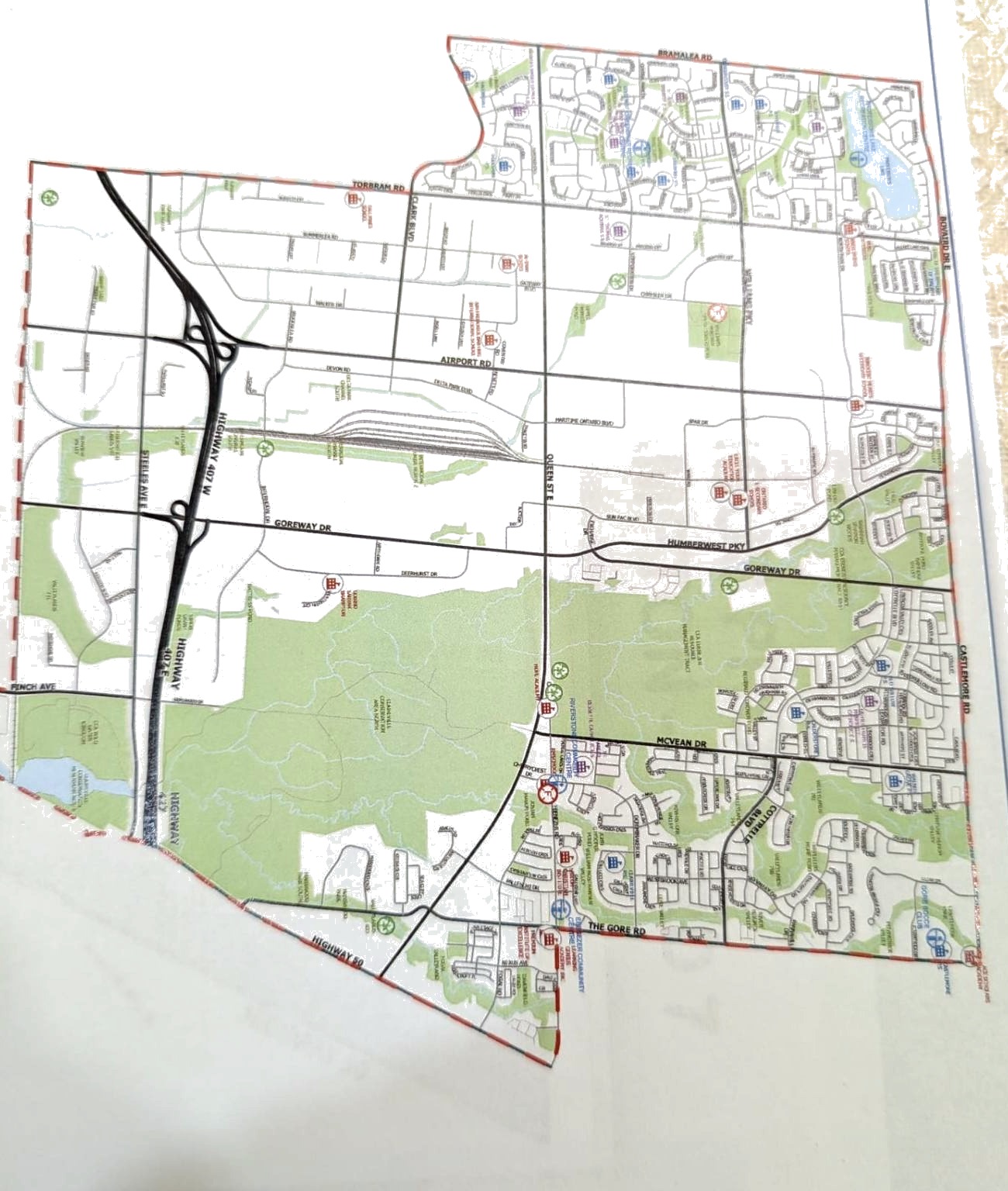 Map of Brampton Ward 8